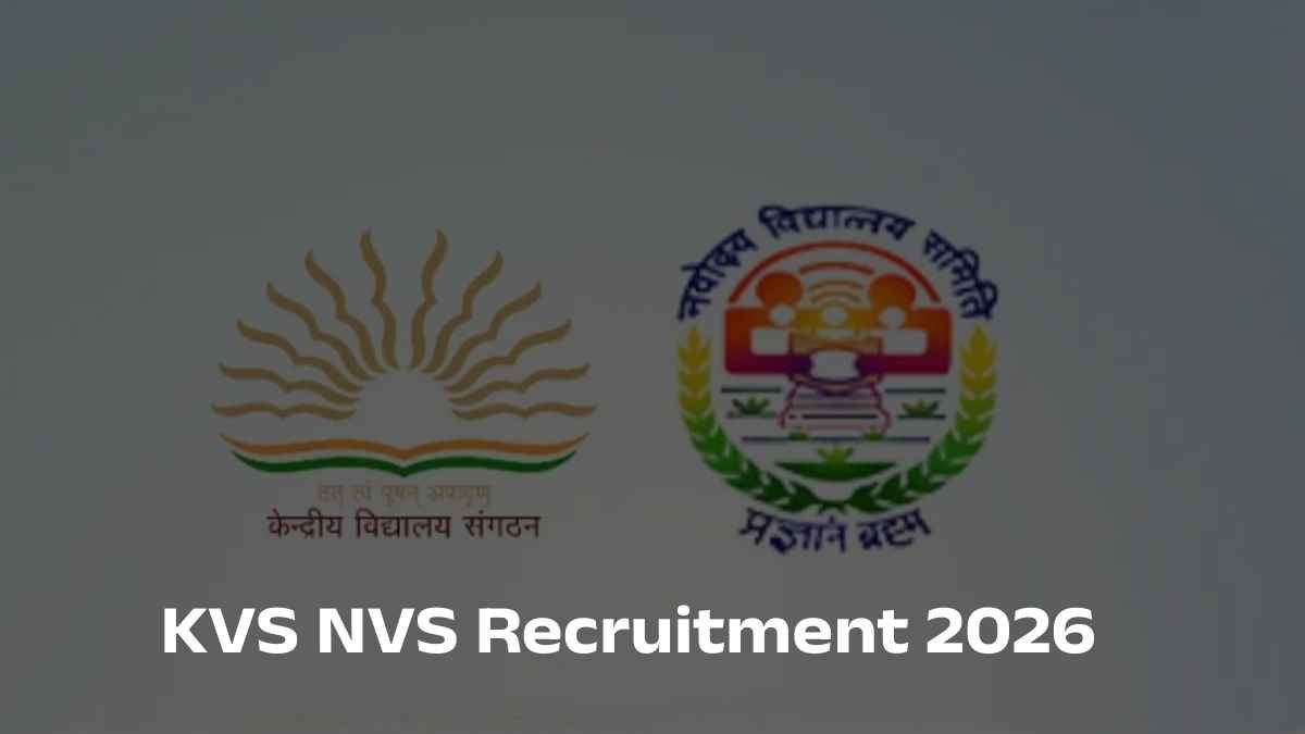 KVS NVS Recruitment 2026